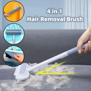 4 In 1 Multifunctional Hair Removal Brush Pet Dog Cat Hair Cleaner Brush Cat Hair Remover Window Screen Cleaning Tool Gadgets