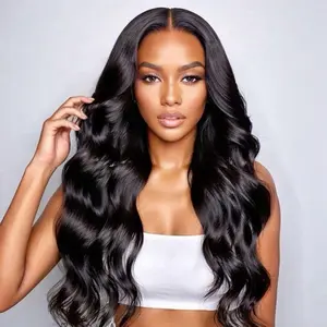 Cliclihair 360 Full Lace Frontal Body Wave Human Hair Wig 100% Unprocessed Brazilian Remy Hair Pre Plucked for Women Comfortable Fit & Easy Maintenance