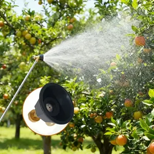 6 spray-type agricultural irrigation nozzles with adjustable nozzles are suitable for high-pressure pneumatic spraying of lawns and gardens, as well as farmland, backyards, greenhouses, and fine mist irrigation.