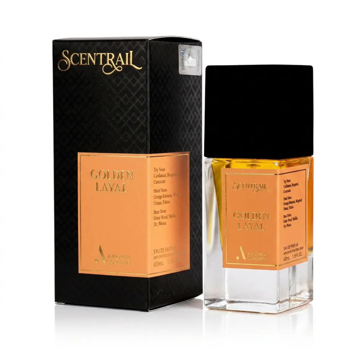 Scentrail Golden Layal Inspired by Althair Vibe 1.7 Fl Oz EDP Men's Perfume by Aroma Concepts
