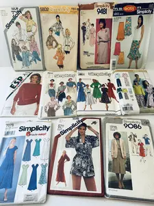 Set of 11 Simplicity Sewing Patterns_ Women designs_ selling as a lot