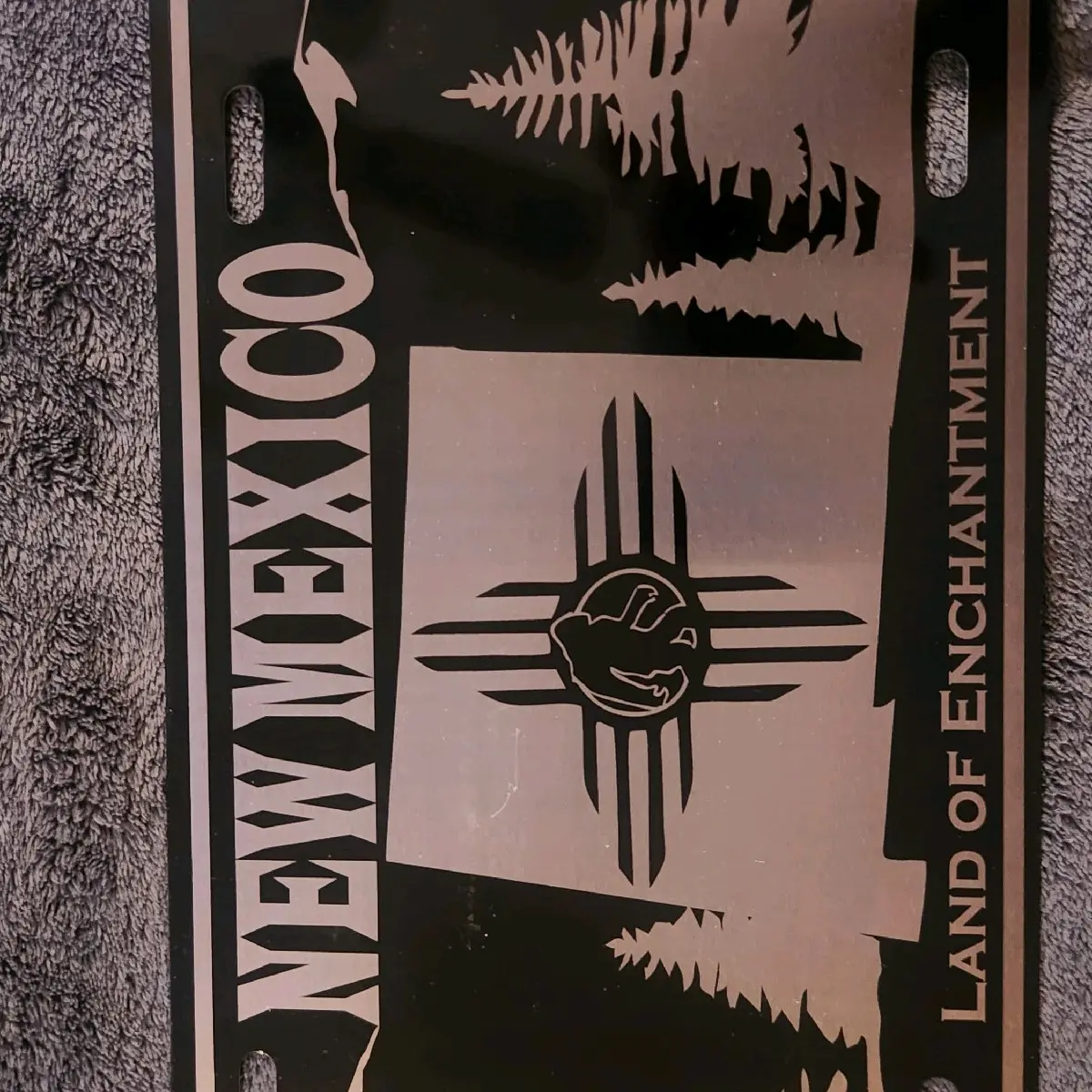 engraved license plate