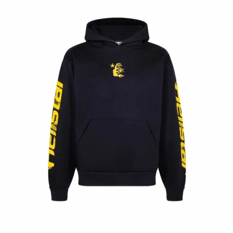 Men's 2025 Hellstar Speed Hoodie - Navy Casual Loose Comfortable Pullover Tops, Everyday Sweatshirts for Daily Wear
