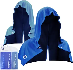 2 Pack Cooling Hoodie Towels, Instant Cooling Towels for  and , UPF 50 Sun Protection, Ice Towel for Hot Weather,  Towel for , Camping, Cycling & More Activities
