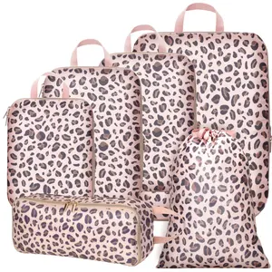 Compression Packing Cubes with Underwear Bag + Laundry Bag for Travel - Travel Bags Luggage Organizers Travel Compression Cubes for Carry on Suitcases