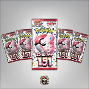 JPN 151 - 5 Pokémon Booster Packs