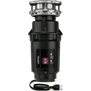 GXP33C Lite Series PRO 1/3  Compact Continuous Feed Garbage Disposal for Kitchen Sink, Power Cord Included