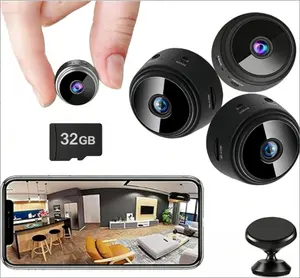 Wireless Mini Camera 1080HD, Magnetic Security Cam with Night Vision, AI Motion Detection, Dual Power Supply, 32GB Support, Smart APP Remote View, Indoor Outdoor Home Surveillance Camera