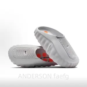 Gray Soft, Flexible, and Breathable Slip-On Slippers with Foot Massage Design: Stylish Slippers That Prevent Fatigue from Prolonged Standing