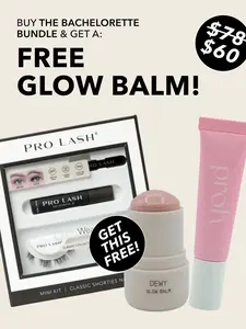 Bachelorette Bundle: Mini Kit 10+ Day Lashes + Proh Lip Glaze + Proh Dewy Glow Balm - Pro Lash - Proh