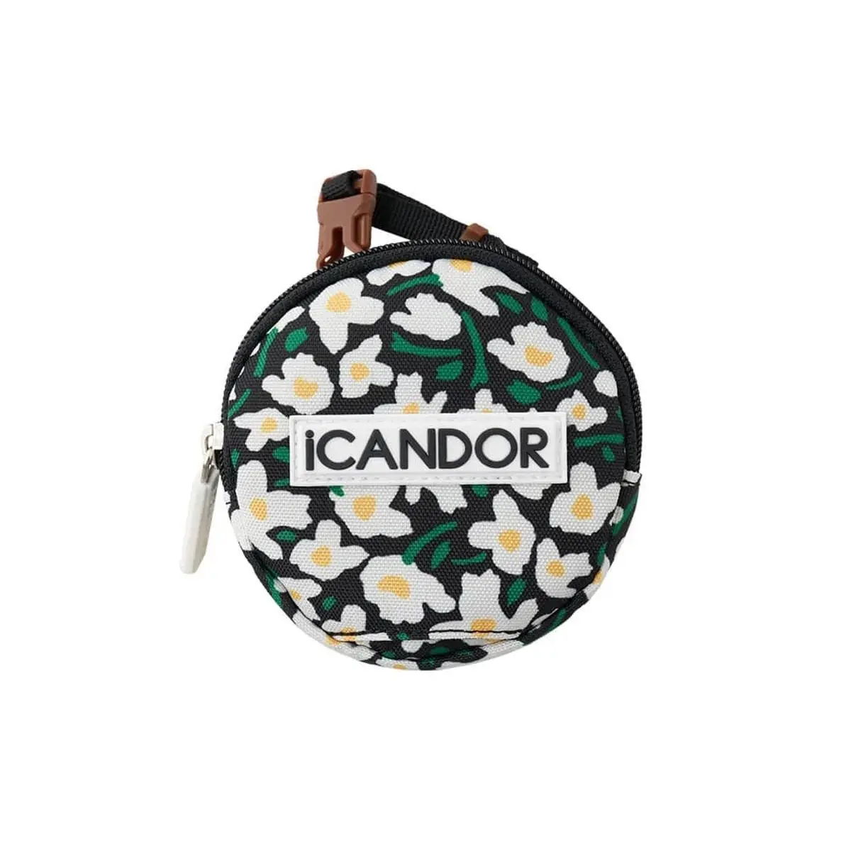 ICANDOR Pet Carrier Backpack with Adjustable Leash - Stylish, Abs-Enhanced, Ceramic-Accented Dog Travel Bag for Small Pets, Ideal for Hiking, Dishwasher-Safe Components