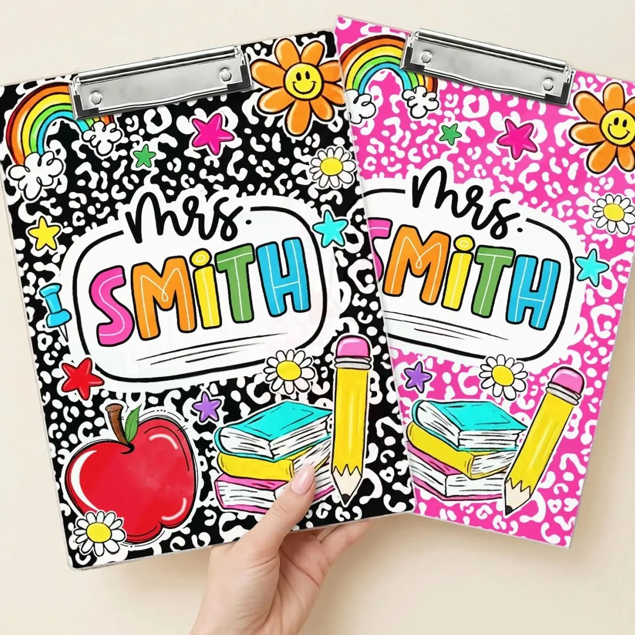Personalized Teacher Clipboard, Acrylic School Supplies, Back To School Gift