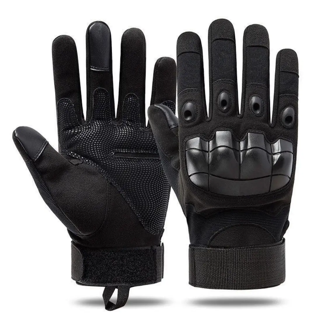 Tactical Full Finger Gloves - Motorcycle Accessories, Soft Knuckle Protection, Touchscreen, Non-Slip, Breathable, Allseason Shock-Proof Anti-Injury Biker Men's Work Gloves Father Gifts, Allseason Sports Gloves