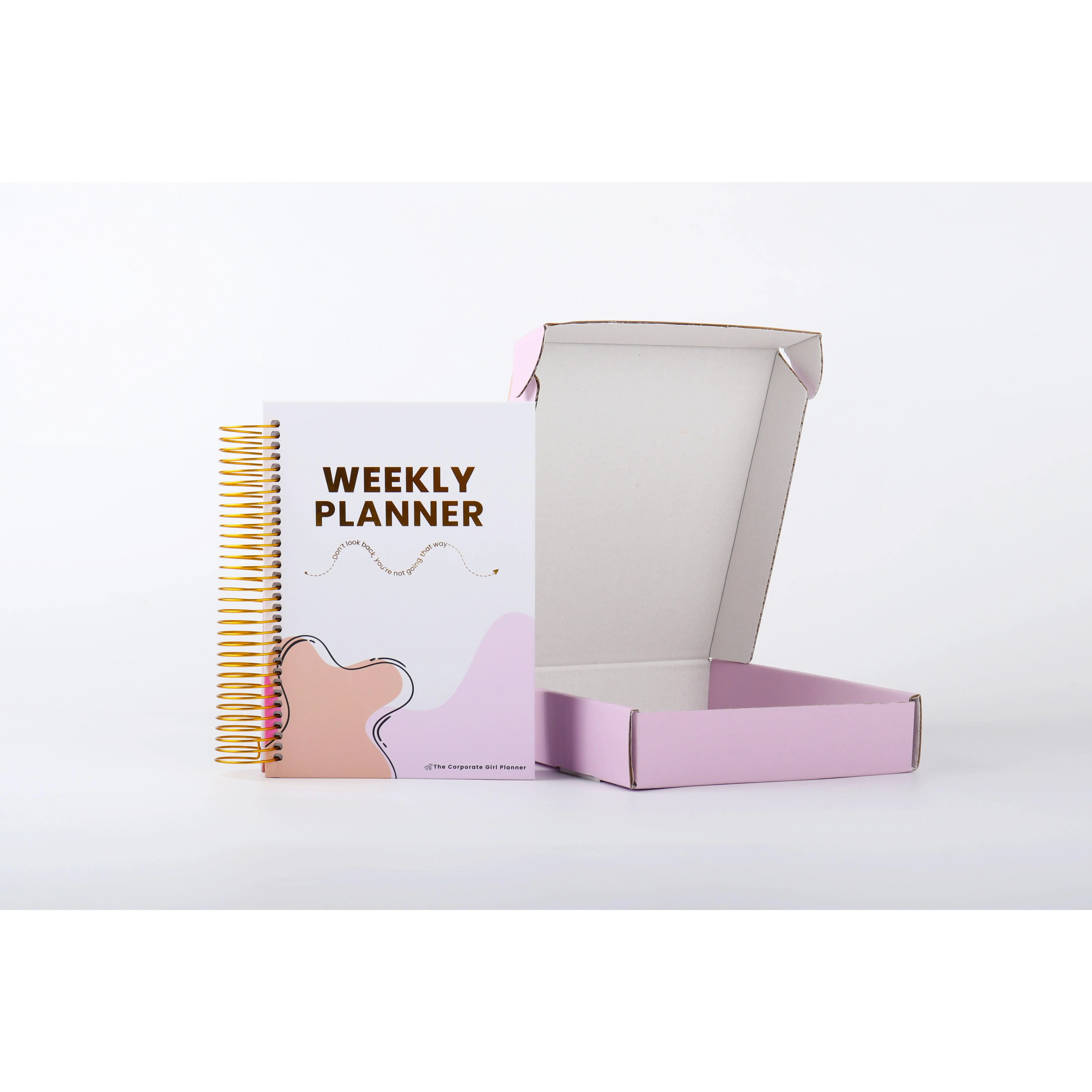 Corporate Girl Planner - 12 Month, Weekly Planner spiral notebook achieve goal
