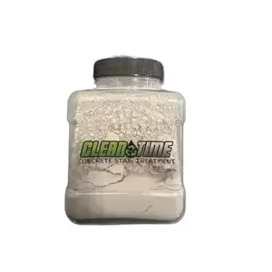 16oz Concrete Oil Stain Treatment Clean Time - All Natural Powder Formula for Fading and Removing Stains on Concrete Surfaces - 16oz