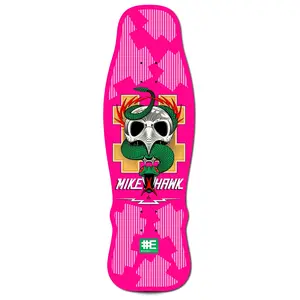 Everybody Skates Skateboard Deck Mike Hawk Standard Pink 10" x 32"
