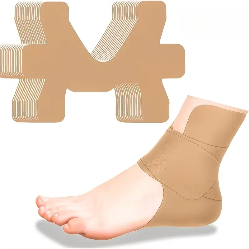 Ankle braces for women and men, ankle joint muscle protection pads, ankle joint support |   Adjustable compression wrap band, with elastic breathable pre-cut band design, suitable for sports and fitness - available in blue, black, light beige, and pink |