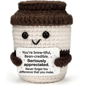 Inspirational Positive Crochet Coffee Gifts Easter Basket Appreciation Thank You Gifts for Coffee Lovers Coworkers Teacher Nurse Friends Employees Principals Women Men