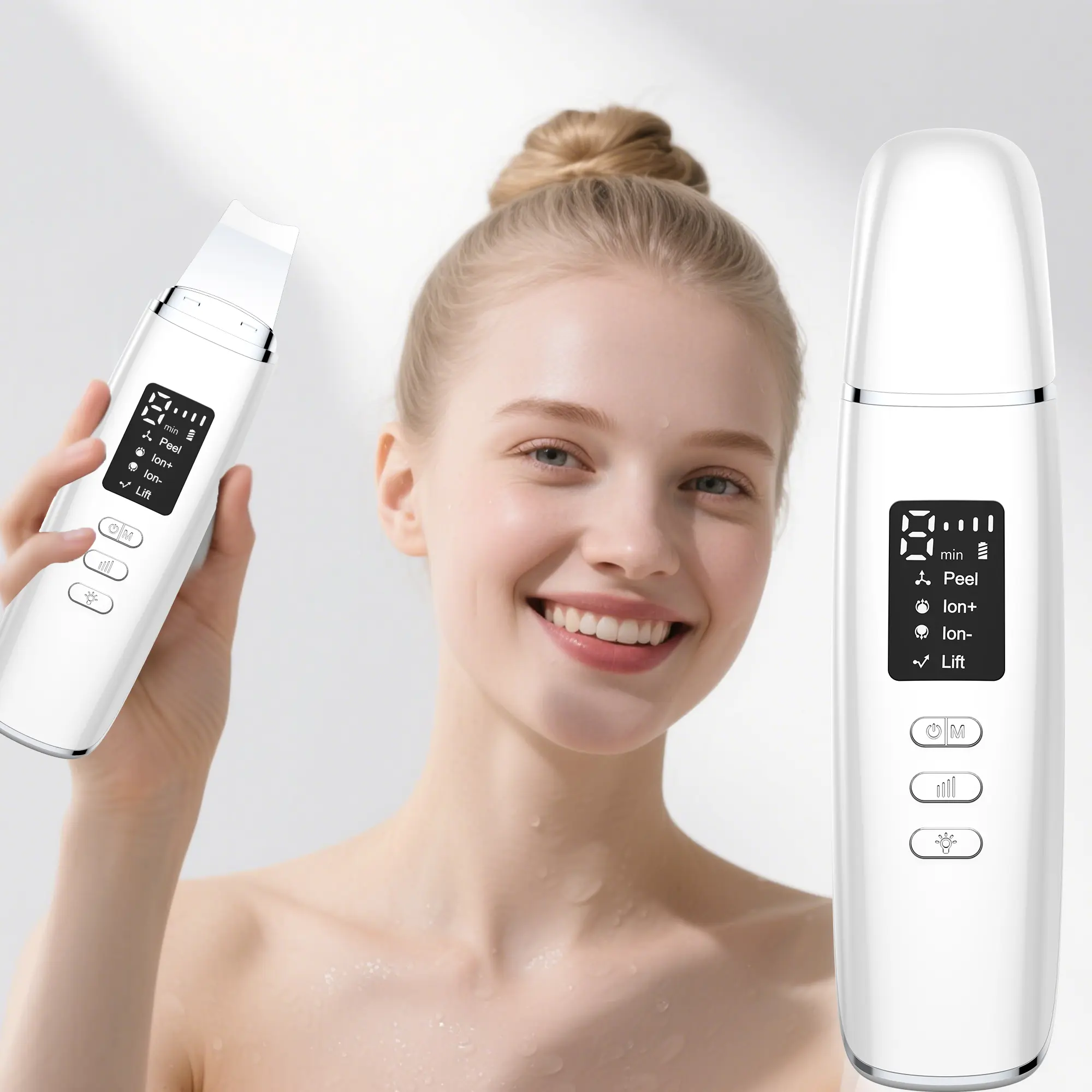 Electric Pore Cleanser, Blackhead Remover Tool, Facial & Nose Scraper, Sonic Exfoliator, Portable Home Beauty Device, USB Rechargeable, Blackhead Removal Products On Face