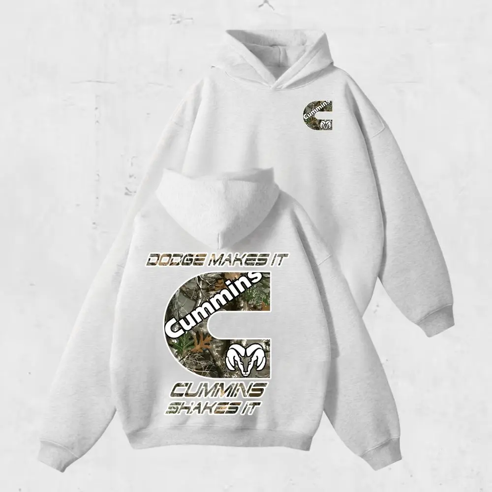 Truck Life Hoodie, Sweatshirt, T-shirt – Bold Cummins Graphic with Camo Pattern for Diesel Enthusiasts Great for Off-Road, Garage Work, and Outdoor Country Lifestyle