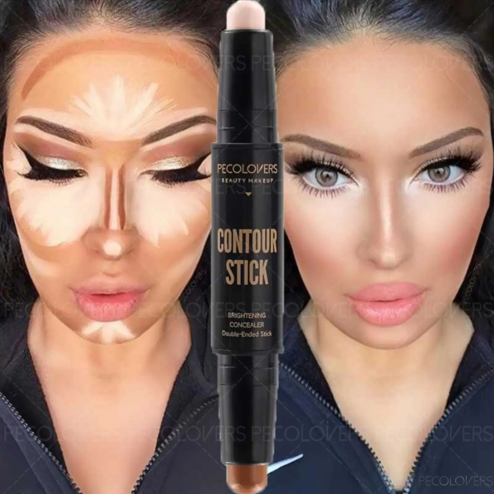 1PC Face Foundation Contour Pen Long Lasting Dark Circles Corrector Contour Concealers Stick Cosmetic Brightening Formula Makeup Under Eye Brightener