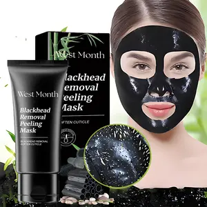Bamboo Charcoal Blackhead Remover Mask – Deep Cleansing Peel-Off for Nose & Face, Pore Control & Purifying Skincare Solution, 50g Gentle Exfoliation Flawless Clear Comfort Facial
