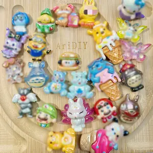 Kiki-A40-Cartoon UV Plated Charms Beads