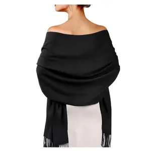 Women's Pashmina Shawls and Wraps for Evening Dress Long Scarf Wedding Bride Bridesmaid Shawl Gifts - Perfect for Weddings and Formal Occasions