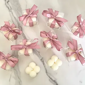 Personalized Candle Guest Favors for Wedding, Engagment, Bachelor Party, Christmas Event, Bridal & Baby Shower. Mini Bubble Candle Decor.