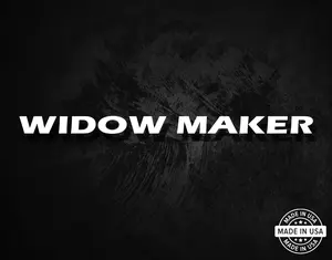 Widow Maker Shotgun Barrel Decal - Vinyl Die Sticker - Benelli, Remington, Beretta, Browning, Winchester