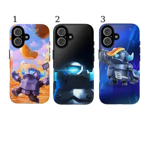 Mini P.E.K.K.A Clash Royal Game Phone Cases Phone Cover Hard Case Tough 2-piece Phone Case For Samsung & Iphone 17 Air 17 Promax 16 15 14 11 Pro Max 13 12 Mini XR XS X Soft Back Cover Protection Shockproof Cellphone Smartphone