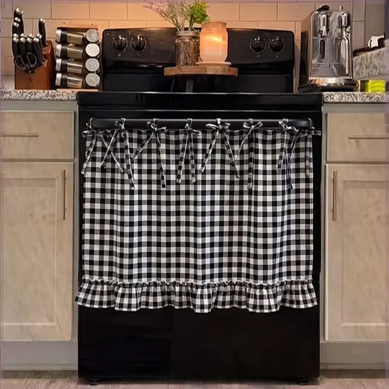 Handmade Kitchen Apron, Heat-Resistant, Easy Installation, Rustic Style, Covers Oven, Dishwasher, Washer, Kitchen Decor, Kitchen Accessories