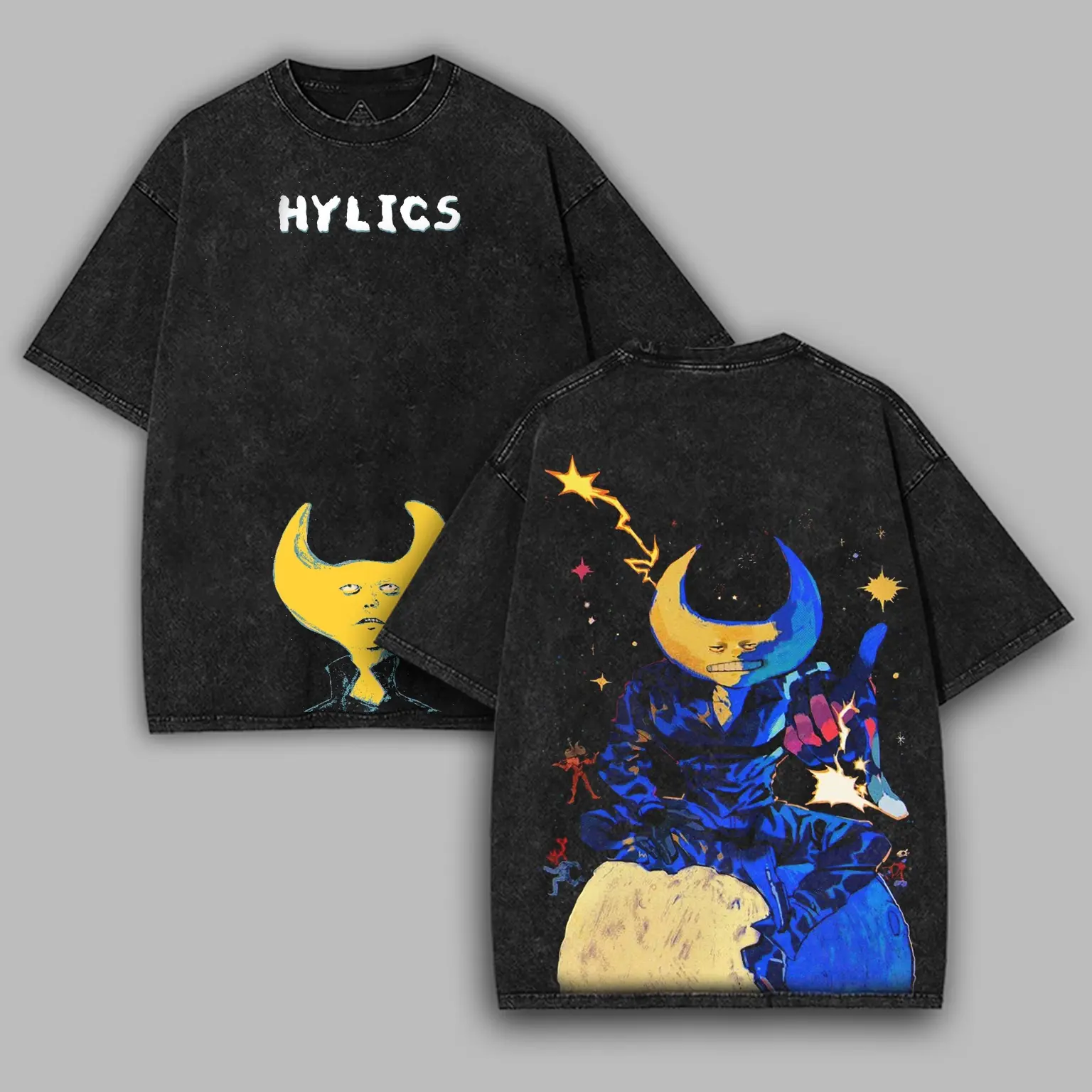 Hylics Game Oversize Washed Cotton Tshirt unisex graphic game movie Gaming Menswear graphic t-shirts, christmas gift idea