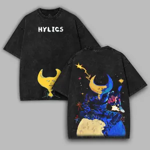Hylics Game Oversize Washed Cotton Tshirt unisex graphic game movie Gaming Menswear graphic t-shirts, christmas gift idea