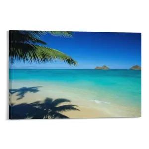 Beach Wall Art Calm Lani Kai Beach Office Restaurant Home Decor Poster Print Gifts