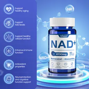 NAD+ Supplement 600 mg Extra Strength Liposomal, Nicotinamide Riboside + Astaxanthin for Women & Men, Resveratrol, CoQ10, Alpha Lipoic Acid