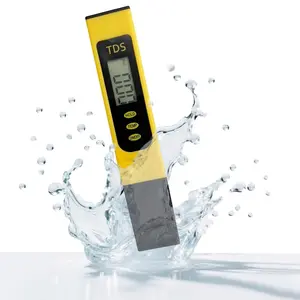 Tds Meter Digital Water Tester for Drinking Water,Pool Test Kit,Water Hardness Test Kit,Aquarium Water Test Kit, Water Testing Kit,Digital Pool pm Zero Water Salinity Tester (Yellow)