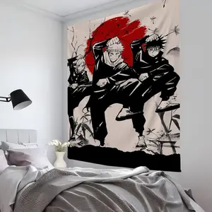 Anime Jujutsu Kaisen Gojo Satoru Tapestry Room Decor Wall Cloth Party Hanging Background Room Decor Baby Room