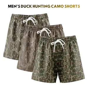 Duck Hunting Camo Shorts  - 5 Inch Inseam Camo Mesh Design for Men & Women Ideal Gym Wear & Gifts Breathable & Comfortable