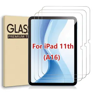3pcs Tempered Glass Screen Protector for iPad 11th Gen 2025 (A16) A3355 A3356 and iPad 10th Gen 2022 - Ultra Durable, Smooth Surface, Anti-Fingerprint, Compatible with Apple Pencil, High Hardness Protection
