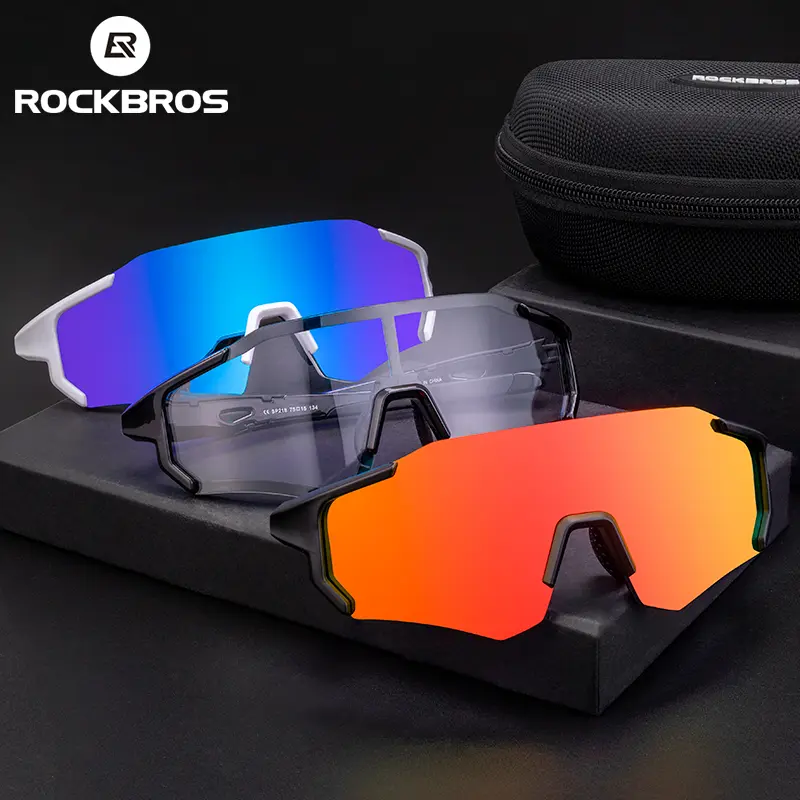 ROCKBROS Polarized UV400 Protection Sunglasses for Men - Lightweight Frame Bike Shades, Outdoor Active Sports Eyewear for Biking, Cycling, Driving