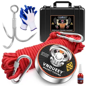 Fishing Magnet Kit with Rope, Fishing Magnets 700 LBS Pulling