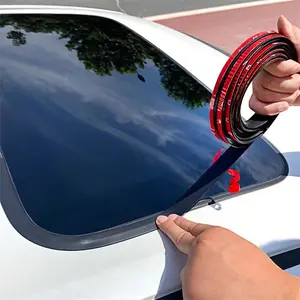 1-2pcs 78.74inch Car Sealing Strip for Front Windshield, T-Shaped Seal for Sunroof to Prevent Leaks And Soundproofing.