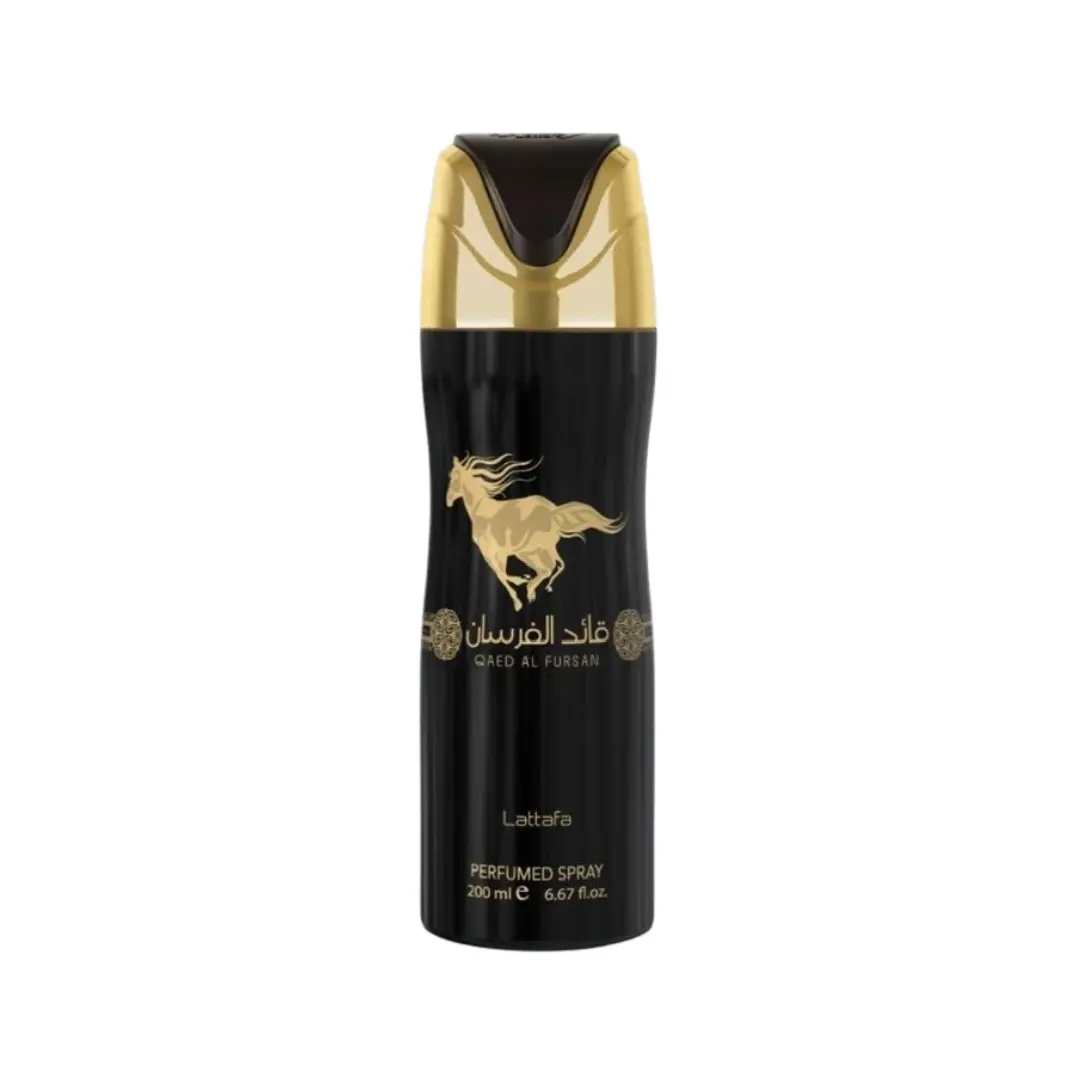 Lattafa Qaed Al Fursan Body Deodorizing Spray - 6.67oz (200ml) Convenient Daily Deodorant, Odorizing Deodorants for Bath & Body Care (Single Item)