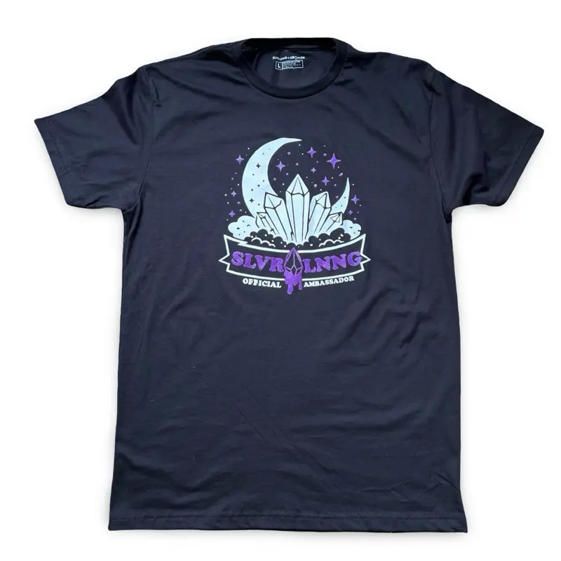 Official SLVR LNNG Ambassador Men's Short-Sleeve Streetwear T-Shirt & Casual Clothes Kit with Good Vibes