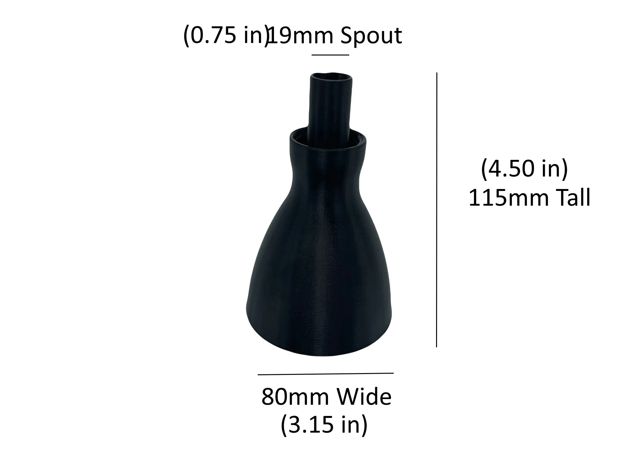 Threaded Screw On Funnel Attach to Soda and Spray Bottles Mutli-Use Vitamins, Powders, liquids