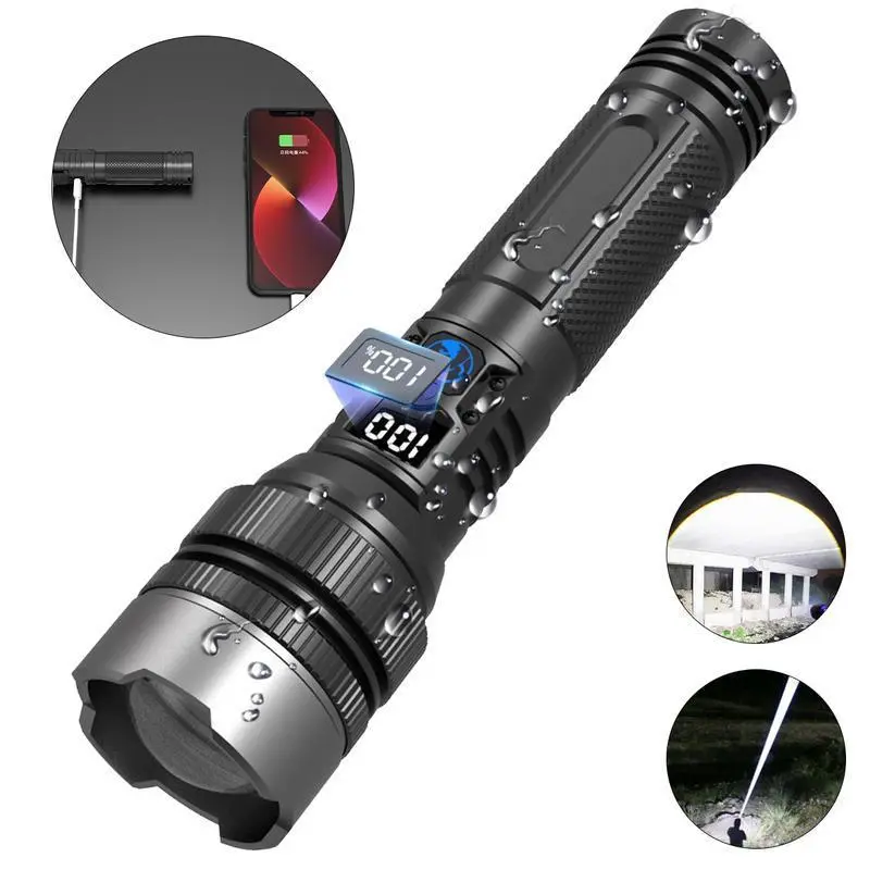 Ignition Lens Tactical Flashlight｜Super Bright Zoom Rechargeable Waterproof 4‑Mode Versatile Gear for Outdoor Daily Home & Gift Giving
