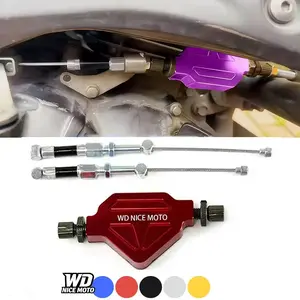 WD NICE MOTO Motorcycle Cnc Precision Aluminum Stunt Clutch Lever, Easy Pull Cable System, Universal Fitment Off-Road Dirt Pit Bike Modification Parts