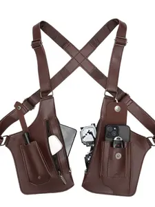 1pc men's vintage single-shoulder bag, Crossbody Bum Bag, Belt shoulder bags, Belt Bag with a versatile design. This lightweight backpack can be used as an outdoor phone storage bag or a vest bag, available in black, perfect for cycling adventures