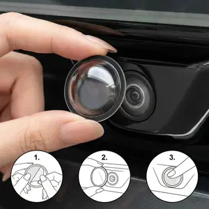 Car Camera Lens Protector 2-Pack, Car Accessories, 360° Protection, Scratch & Water Resistant, Universal Fit, 2.26cm Diameter, Easy Installation, High-Definition Imaging, Durable Design